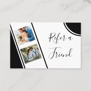 Moderne en professionele fotograaf aanbevelingskaartje