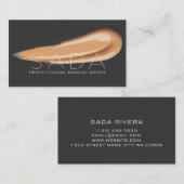 MODERNE EN PROFESSIONELE MAKEUP VISITEKAARTJE (Voorkant / Achterkant)