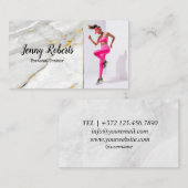 Moderne en rendabele persoonlijke trainer Fitness  Visitekaartje (Voorkant / Achterkant)