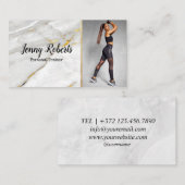 Moderne en rendabele persoonlijke trainer Fitness  Visitekaartje (Voorkant / Achterkant)