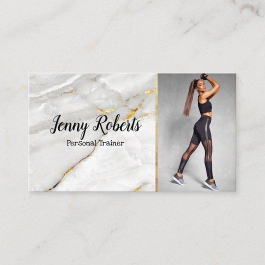 Moderne en rendabele persoonlijke trainer Fitness  Visitekaartje (Voorkant)