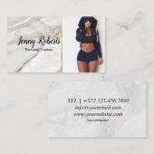 Moderne en rendabele persoonlijke trainer Fitness  Visitekaartje (Voorkant / Achterkant)