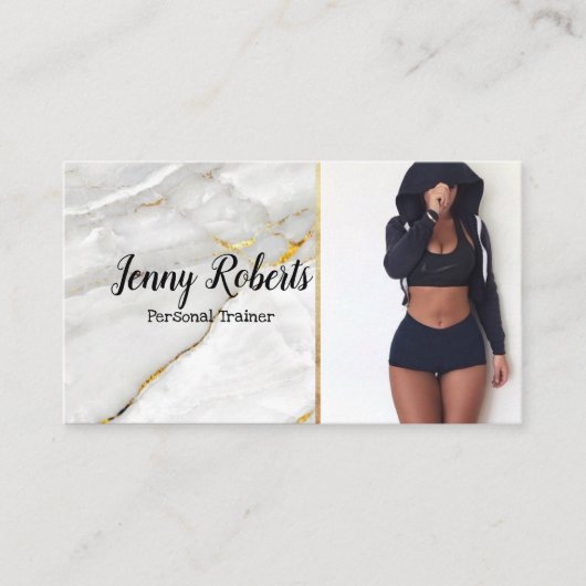 Moderne en rendabele persoonlijke trainer Fitness  Visitekaartje (Voorkant)