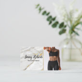 Moderne en rendabele persoonlijke trainer Fitness Visitekaartje (Staand voorkant)