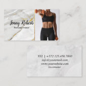 Moderne en rendabele persoonlijke trainer Fitness Visitekaartje (Voorkant / Achterkant)