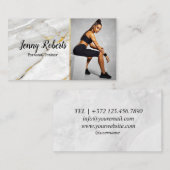 Moderne en rendabele persoonlijke trainer Fitness Visitekaartje (Voorkant / Achterkant)