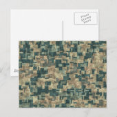 Moderne en robuuste elegantie: Abstracte muur-ston Briefkaart (Voorkant / Achterkant)