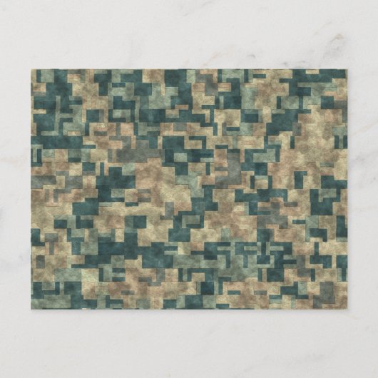 Moderne en robuuste elegantie: Abstracte muur-ston Briefkaart (Voorkant)