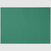 Moderne en Schattigee Green Plaid Christmas Tissuepapier (Voorkant)