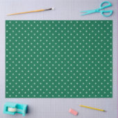 Moderne en Schattigee Green Polka Dots Christmas Tissuepapier (Craft)