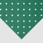 Moderne en Schattigee Green Polka Dots Christmas Tissuepapier (Detail)