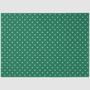 Moderne en Schattigee Green Polka Dots Christmas Tissuepapier