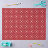 Moderne en Schattigee Red Polka Dots Christmas Tissuepapier (Craft)