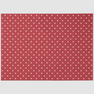 Moderne en Schattigee Red Polka Dots Christmas Tissuepapier