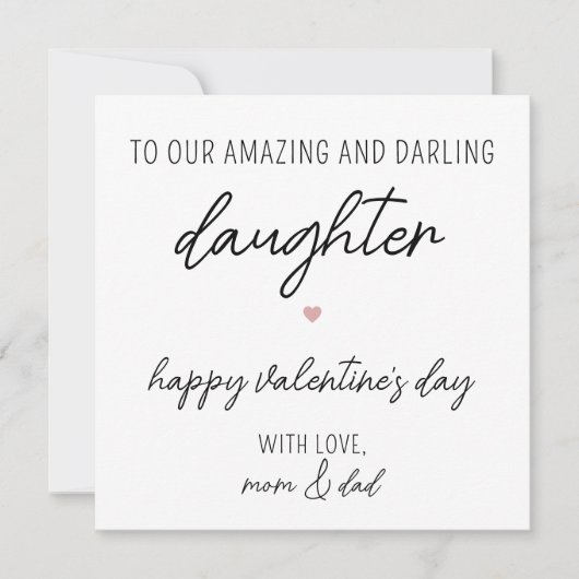 Moderne en Schattigee Valentijnsdag Kaart voor Doc (Voorkant)