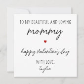 Moderne en Schattigee Valentijnsdag Kaart voor mam (Voorkant)