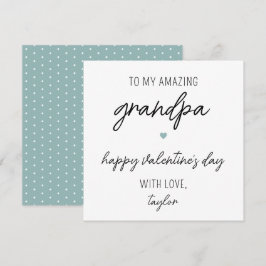 Moderne en Schattigee Valentijnsdag Kaart voor opa