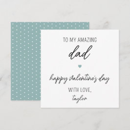 Moderne en Schattigee Valentijnsdag Kaart voor pap