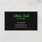 Moderne en schone gazonzorg visitekaartje (Voorkant)