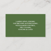 Moderne en schone professionele landschapsarchitec visitekaartje (Achterkant)