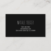 Moderne en schone schaars en assen visitekaartje (Achterkant)