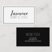 Moderne en schone schaars en assen visitekaartje (Voorkant / Achterkant)