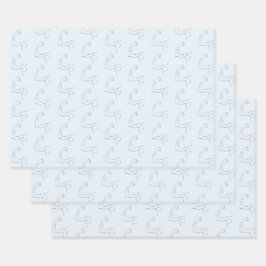 Moderne en sterke man op Vaderdag Inpakpapier Vel