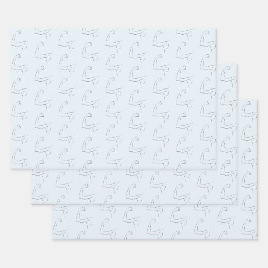 Moderne en sterke man op Vaderdag Inpakpapier Vel (Set)