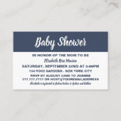 Moderne en stijlvolle Baby shower Ticket-uitnodigi Visitekaartje (Voorkant)