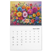 Moderne en Stijlvolle Bloemenkalender 2024 Maandel Kalender (Mar 2026)