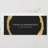 Moderne en stijlvolle Gold- en zwarte-cadeaubon (Voorkant)