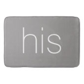 Moderne en stijlvolle late grijs en wit zijn badmat (Voorkant)