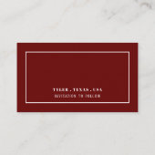 Moderne en stijlvolle, om het even welke kleur, ve informatiekaartje (Achterkant)