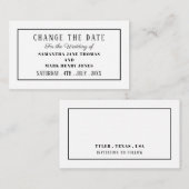 Moderne en stijlvolle, om het even welke kleur, ve informatiekaartje (Voorkant / Achterkant)