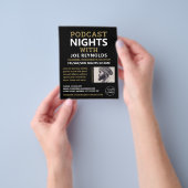 Moderne en stijlvolle pooster, podcast Adverteren Flyer (Hand)