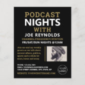 Moderne en stijlvolle pooster, podcast Adverteren Flyer (Voorkant)