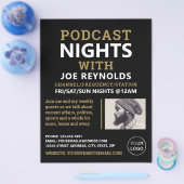 Moderne en stijlvolle pooster, podcast Adverteren Flyer (Enkel)