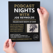 Moderne en stijlvolle pooster, podcast Adverteren Flyer (Hand)