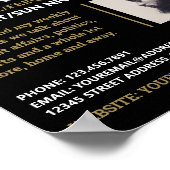 Moderne en stijlvolle pooster, podcast Adverteren Poster (Hoek)