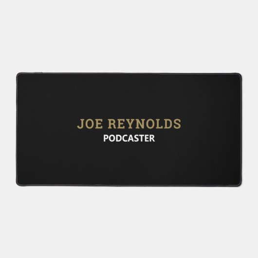 Moderne en stijlvolle pooster, podcast bureaumat (Voorkant)