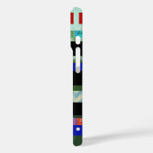 moderne en stijlvolle strepen en aangepaste naam Case-Mate iPhone case (Achterkant / Links)