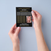 Moderne en stijlvolle taakzoekers curriculum vitae flyer (Hand)