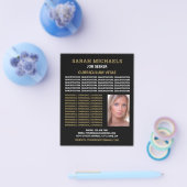 Moderne en stijlvolle taakzoekers curriculum vitae flyer (Enkel)