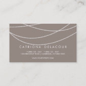 Moderne en stijlvolle Visitekaartje met witte tuin (Achterkant)