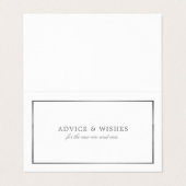 Moderne en stijlvolle, witte en zilverkleurige Adv Visitekaartje (Buitenkant ongevouwen)