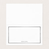 Moderne en stijlvolle, witte en zilverkleurige Adv Visitekaartje (Binnenkant ongevouwen)