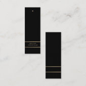 Moderne en stijlvolle, zwarte en gouden Labels (Voorkant / Achterkant)