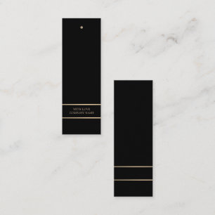 Moderne en stijlvolle, zwarte en gouden Labels
