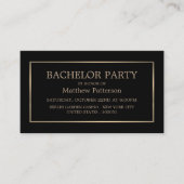 Moderne en stijlvolle, zwarte/goudbeker Ticket (Voorkant)