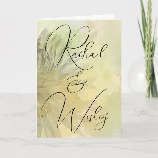 Moderne en traditionele uitnodiging tot bruiloft (Voorkant)